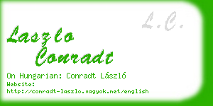 laszlo conradt business card